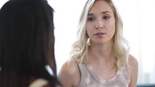 GIRLSWAY - My beauty Black Gf and I Tried Not Getting Caught While Fucking at the Dinner Table