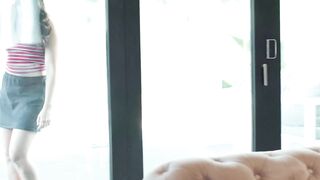 GIRLSWAY - Pervert Sorority Babes Leana Lovings & Jane Wilde Caught Roommate Holly Day Masturbating