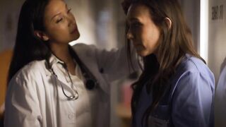 GIRLSWAY - Doctor Vicki Chase KNOWS How To Keep Nurse Sinn Sage's Mouth Busy From Telling Secrets