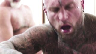 HETEROFLEXIBLE - Bear DILF Brings babe Muscle Hunk Home So Bottom Bf Can Top Too! double penetration 3SOME