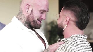 HETEROFLEXIBLE - Bear DILF Brings babe Muscle Hunk Home So Bottom Bf Can Top Too! double penetration 3SOME