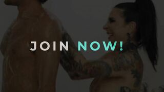 NURU RUBS - Inked sexy Joanna Angel And Her Stepbrother Test Out Their Rubs Service