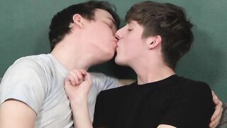 Leo Summers eagerly gives up his pucker for stuffing by Justins hooded british cock