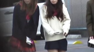 NipponSexTV.com - Asian schoolgirls voyeur lenses expose their actions in public