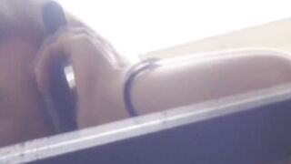 NipponPissTV.com - Stunning Oriental vixen dripping urine down a staircase