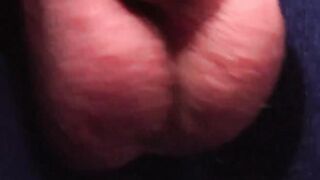 Hairy dude Steve Strait pulls out his throbbing package to masturbate