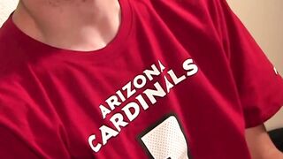 Straight dude Troy loves yanking his engorged penis in front of camera