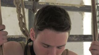 Watch sub Justin Tiempo moan and breaths heavily from the pleasure he feels