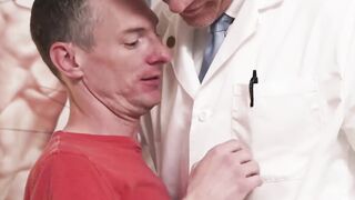 FunsizePorn.com - Kinky hunk Dr Wolf bangs young Joshua Oaks during prostate examinat
