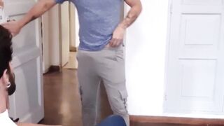 Stepbrothers and Agustin strip down while sharing their cocks with each other