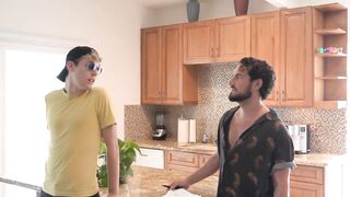 StepsonXXX.com - Gay twink Jack Bailey rimmed deep by stepdad Derek Allen