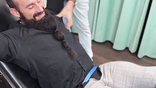 Bearded Jaxton was tickle tormented and was tied to a chair by a master