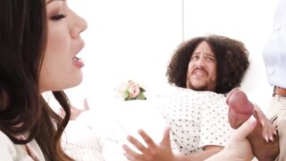 DEVILS SCENE - Freaky And Desperate Alison Rey Fucks Her Boyfirend's Doctor Inside Front Him