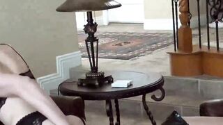 Pretty shemale fucked hardcore doggystyle by sexy Venus Lux