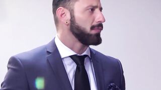 Sexy Robbie Rojo ass fucked hardcore by classy suit stallion