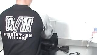 Attractive dude Antonio pumps out a hot load of warm cum