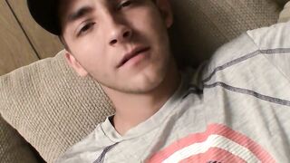 Straight guy Dakotah Perrie enjoys his solo tugging moments