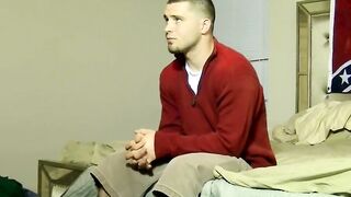Amateur gay dude blown until he cums by mature deviant