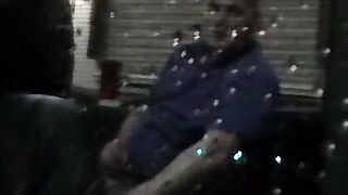 Fat amateur with small cock sucked by mature black homo