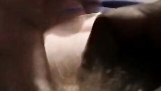 Fat amateur with small cock sucked by mature black homo