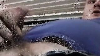 Fat amateur with small cock sucked by mature black homo