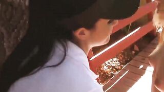 TeenGroupSex.com - Four cute lesbians enjoy outdoor orgy with sex toys