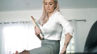 MOMMY'S CHICK - cougar Lawyer Kenzie Taylor Rough Fingering & Facefucks Ambitious New Assistant Haley Reed