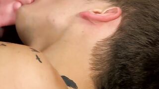 Hung twinks share some tasty cock sucking with each other