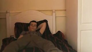 BoyDesire.com - Handsome twink's relaxing bed wank and creamy cumshot