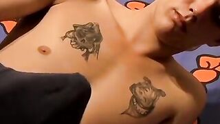 TwinkUndie.com - Cute twink Cain's first undie video and explosive cumshot