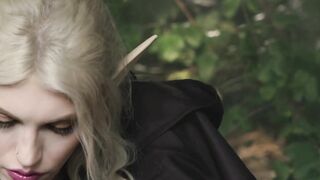 TRANSFIXED - Tranny Elf Archer Izzy Wilde Fucks Big Boobed Elf Witch Kenzie Taylor inside the Enchanted Forest