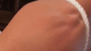 PlayingMen.com - Dominant hunk wears suit and tie while slamming his sub with powerfu