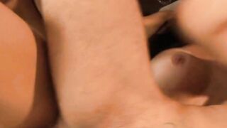 two men and 1 transsexual fucks anal each other