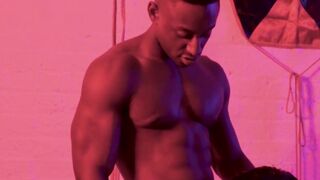 DarkGodz.com - Ebony hunk's seduction leads to an intense interracial bareback sessio