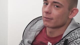 ForeskinFever.com - Handsome twink enjoys a solo masturbation session with porn