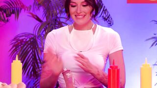 GIRLSWAY - Hottie Alexis Tae Surprises Hot Eliza Ibarra With BIG STRAP-ON During Three-Way Contest