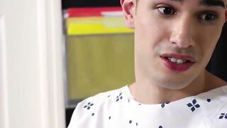 Hot Scott Demarco rams twink Rob Quin all over the office to get him in shape for the
