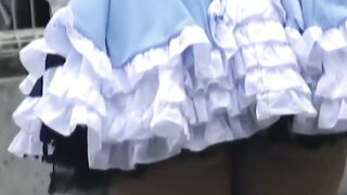 NipponSexTV.com - Asian teen dresses up for public spy cam action