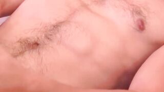 Buffed John Powers massaged his balls first before making his dick angry