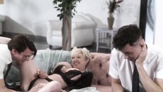 ADULT TIME - Long Naturals cougar Dee Williams Spitroasted By Pastors Josh Rivers And Celtic Iron!