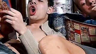 Straight stud Skuby doggystyled his straight buddy Veso in their chainsmoking session