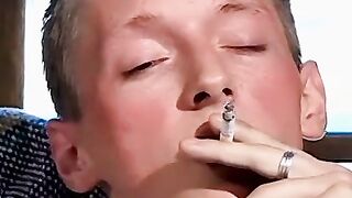 Straight stud Skuby doggystyled his straight buddy Veso in their chainsmoking session