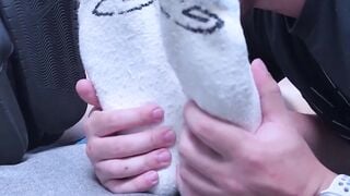 Hunky Darius and Drew Harper enjoyed the pleasure of feet worshipping by a straight g