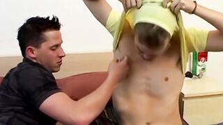 Buff PJ Adams shares a foot loving afternoon with his slim sexy friend