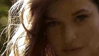 Sensual lass Serena Wood giving sultry poses thanks to her round boobs and hot ass