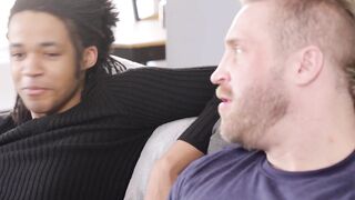 HETEROFLEXIBLE - Not Nut Jerking Challenge Between Cocky Heterosexual Buddies Mateo Tomas & Shea Parker