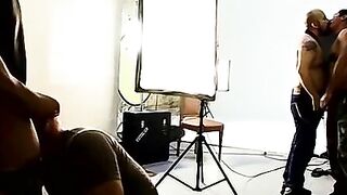 FilthyPissPlay.com - Bald freak sucks two homos and takes warm piss in mouth