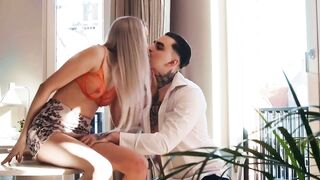 JOYMII - Great Blonde chick Gets Her Soak Twat Plowed Into Doggy Style