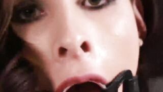 TransSteamy.com - Brunette tranny Alexa Scout knows exactly how to pleasure herself