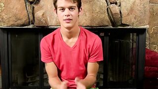 Hot young Alex Jordan jerking off with fleshlight solo